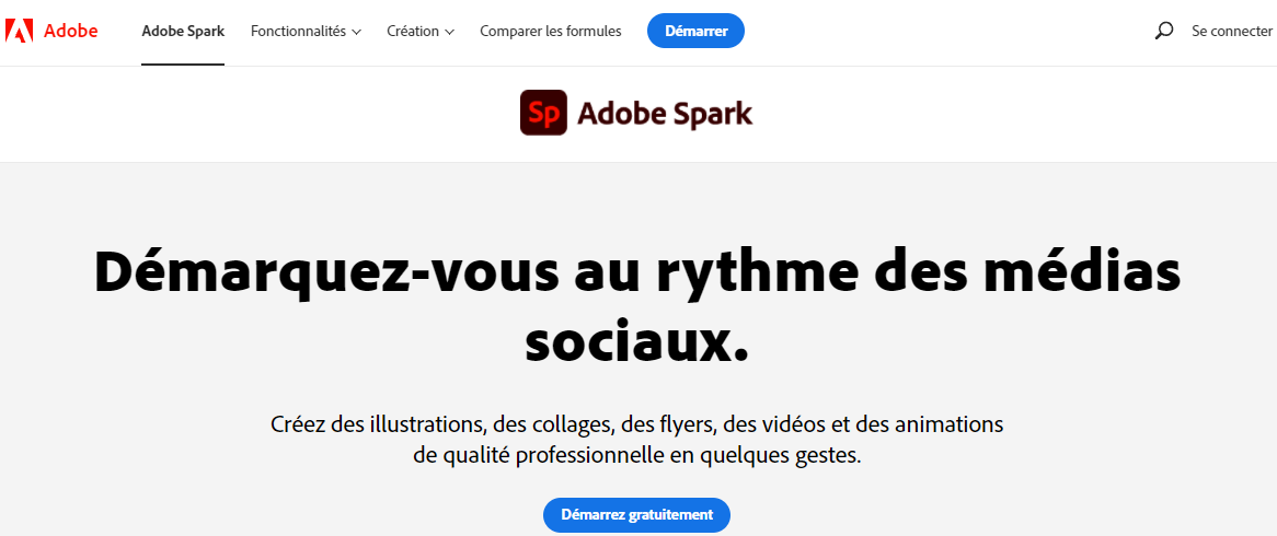 Outil Adobe Spark