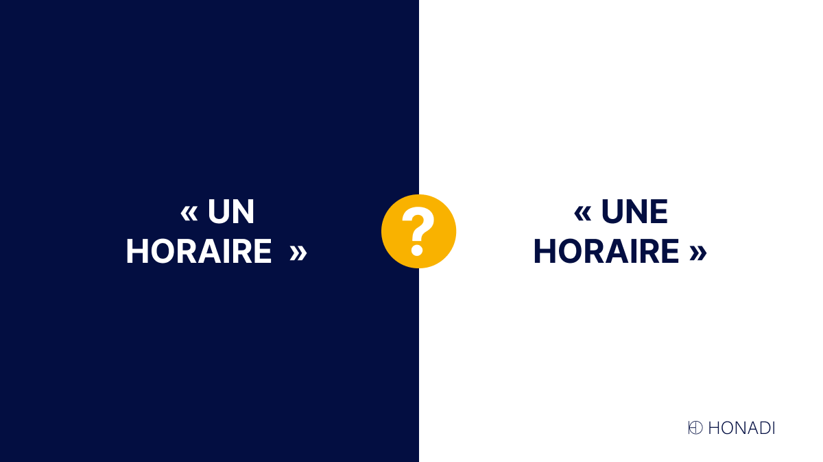 Un horaire ou une horaire, que doit-on dire ?