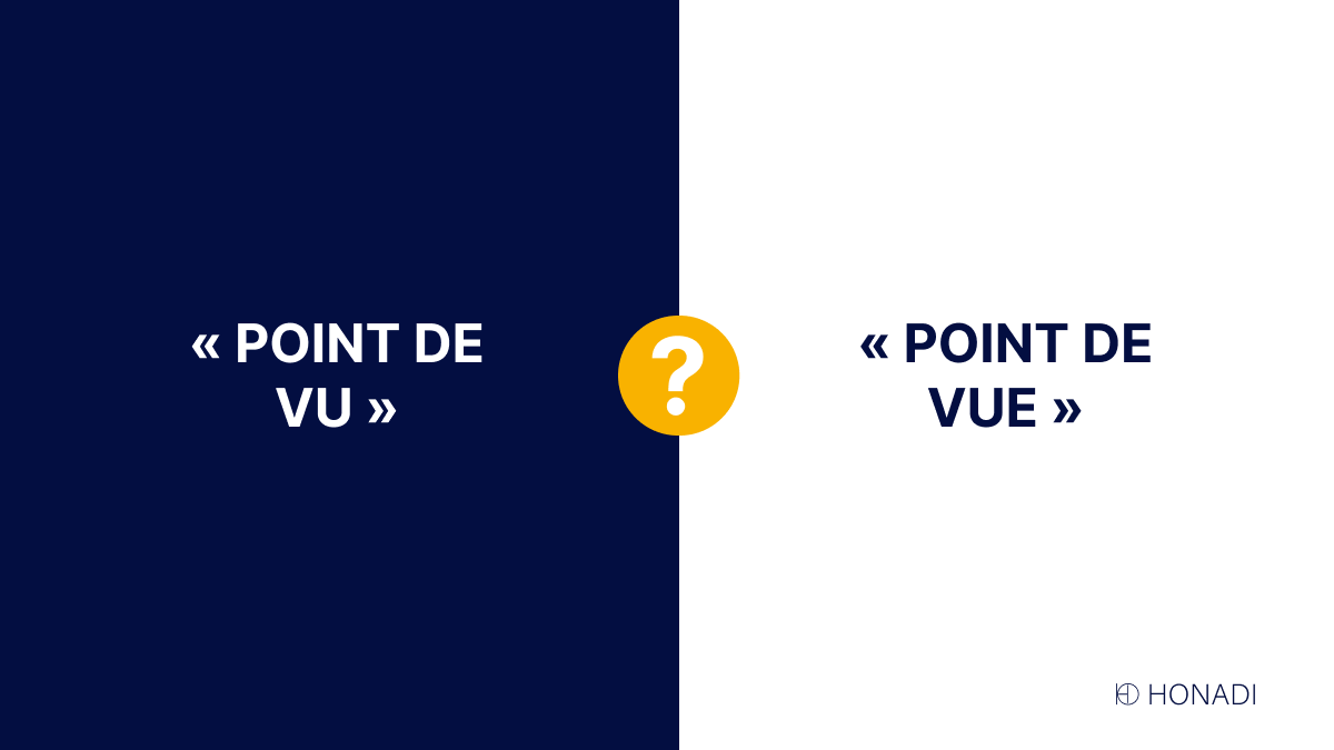 « Point de vu » ou «Point de vue» que doit-on écrire au juste ?