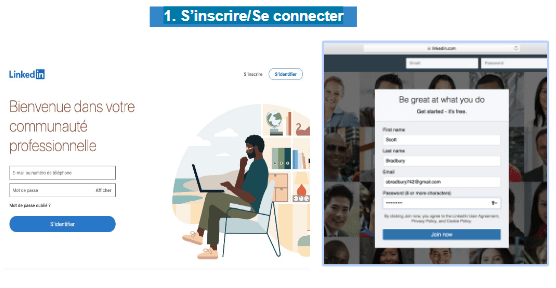 2 Inscription et connexion sur Linkedln