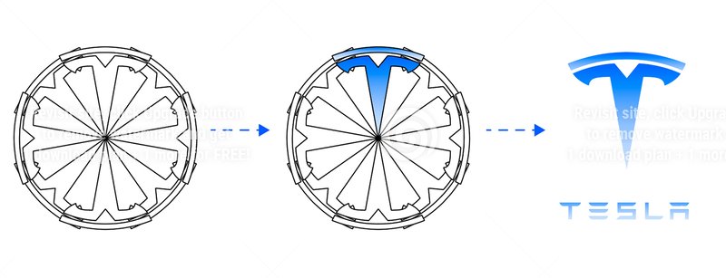 Electric motor represents tesla logo dreamstime s 251881908