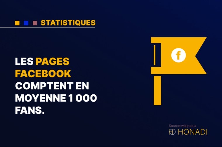2. Les pages Facebook comptent en moyenne 1 000 fans