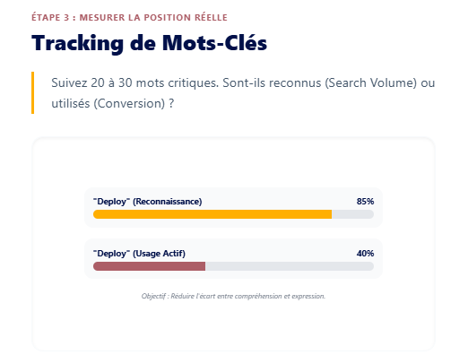 Tracking de mot clé