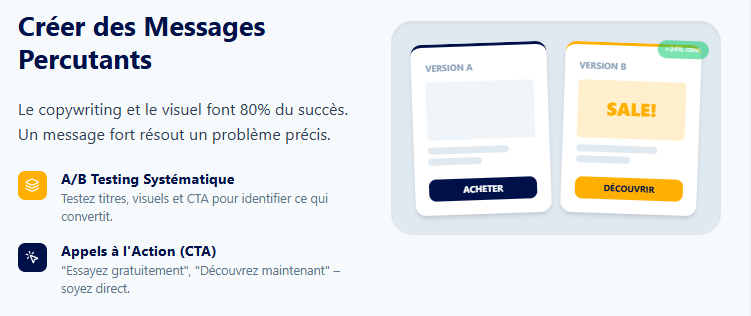 Creer des messages publicitaires