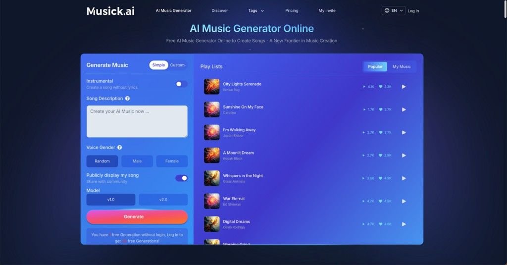 Pi7 image tool Musik ia