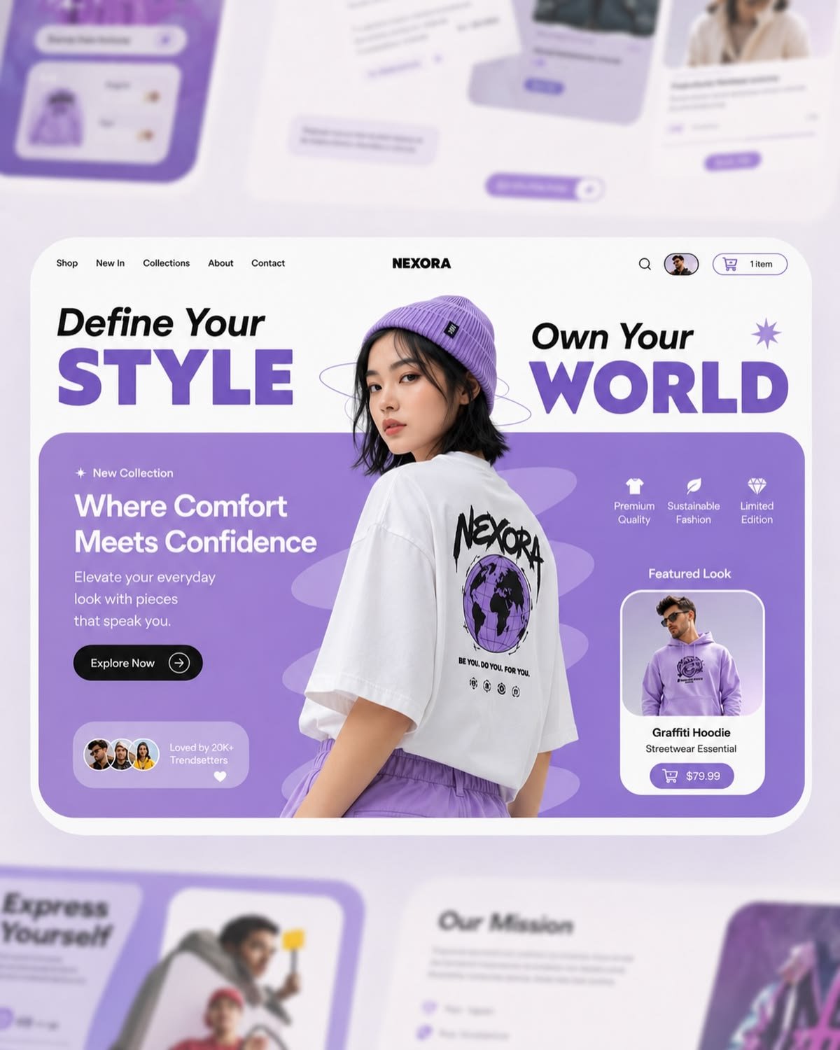 Exemple de projet du portfolio Honadi