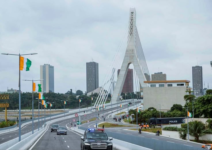 Vue d'une infrastructure d'Abijan