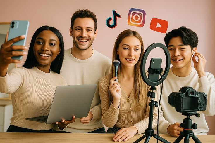 Aperçu d'un groupe d'influencer