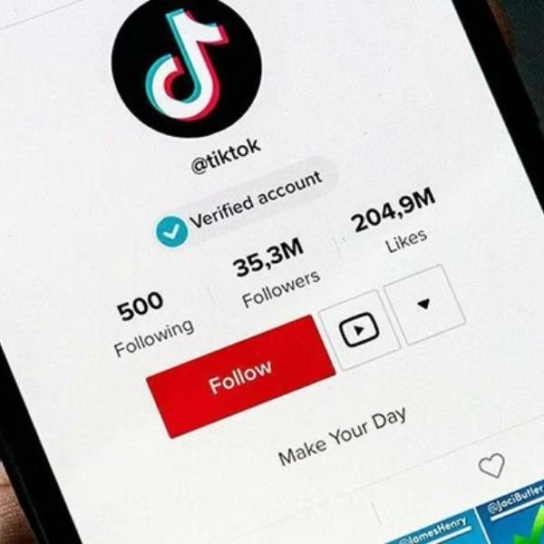 Aperçu d'un compte tiktok gérer