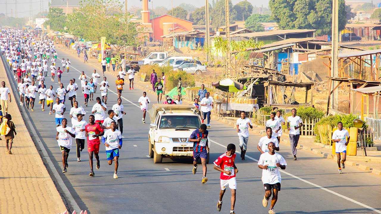 Course marathon à Parakou