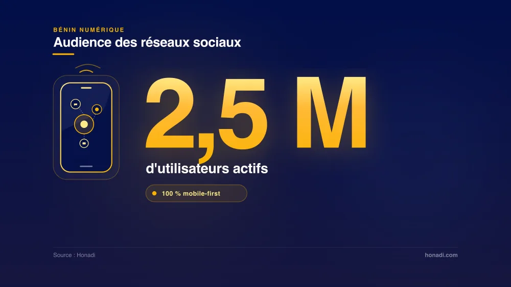 Audience des réseaux sociaux au Bénin : 2,5 millions d'utilisateurs actifs