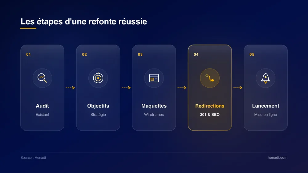Les 5 étapes clés d'une refonte web réussie