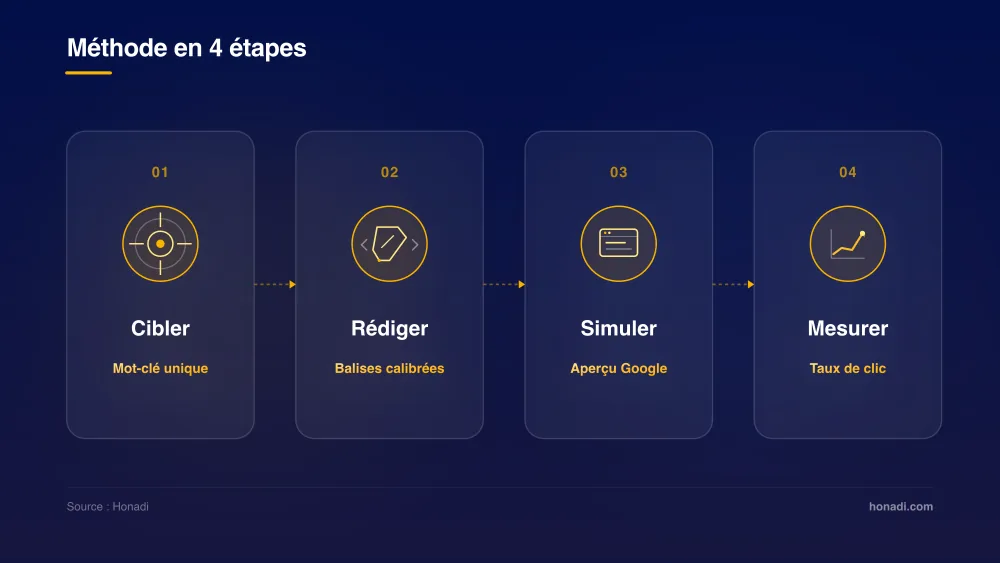 Méthode d'optimisation des balises SEO en 4 étapes