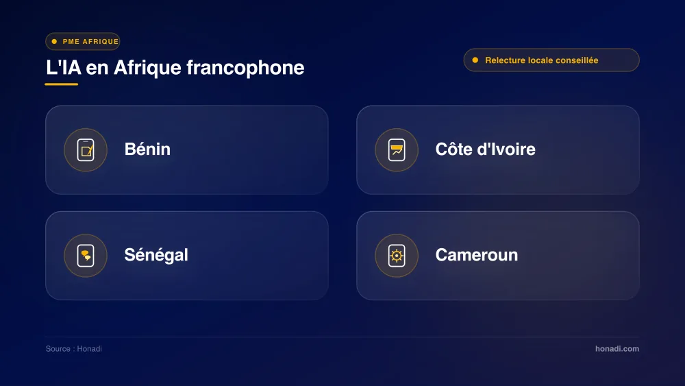Déploiement de l'IA générative en Afrique francophone : Bénin, Côte d'Ivoire, Sénégal, Cameroun