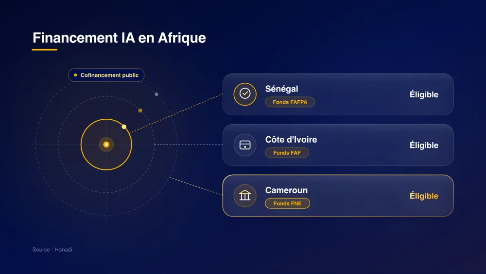 Dispositifs de cofinancement de la formation IA en Afrique