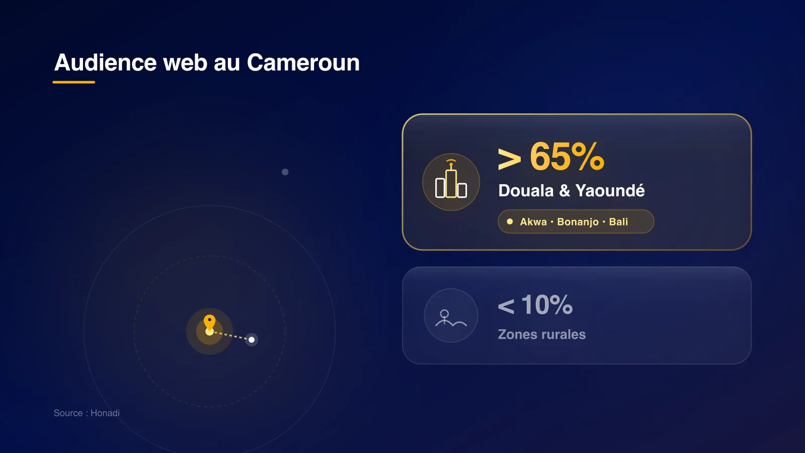 Audience web et pénétration internet au Cameroun