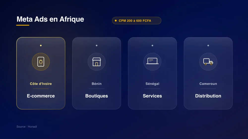 infographie 4 meta ads marches afrique Meta Ads en Afrique : secteurs et opportunités clés pour les PME