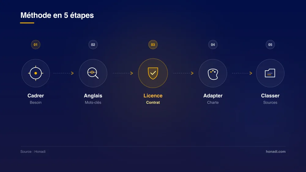Méthode en 5 étapes pour exploiter les banques d'images gratuites