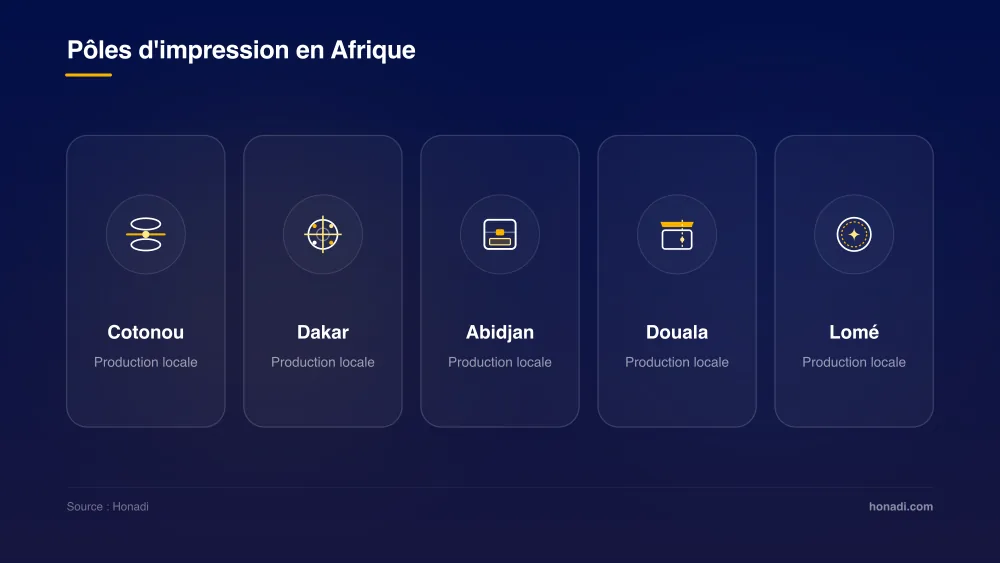 Pôles d'impression de proximité en Afrique de l'Ouest et Centrale