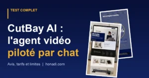 Interface de CutBay AI avec une vidéo verticale générée pour Honadi